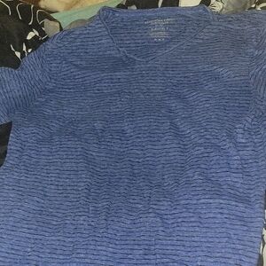 American Eagle Outfitters Blue Striped Tee
